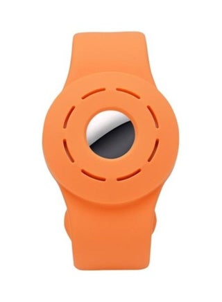 Anti-Scratch Shockproof Silicone Bracelet Strap Protective Cover Case for Apple AirTag Orange - v1631122281/N50686220A_1