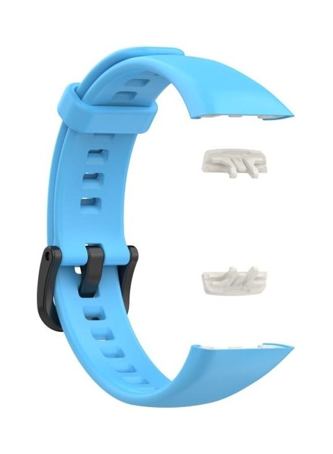 BGM For Huawei Honour Band 6 TPU Replacement Strap Watchband Sky Blue - Image 3