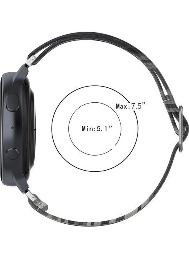 BGM Adjustable Elastic Printing Replacement Watchband 20mm For Samsung Galaxy Watch Active2 / Active Peony - Image 5