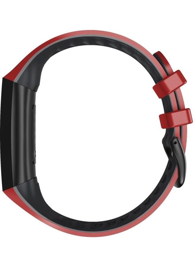 بي جي إم سوار بديل من السيليكون يناسب جميع الساعات لساعة فيتبيت تشارج 3/ 4 أحمر - Image 5