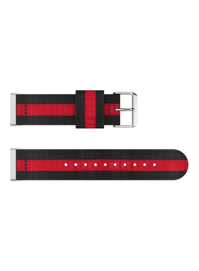 BGM Nylon Replacement Strap Watchband For Fitbit Versa 3 Red - Image 2