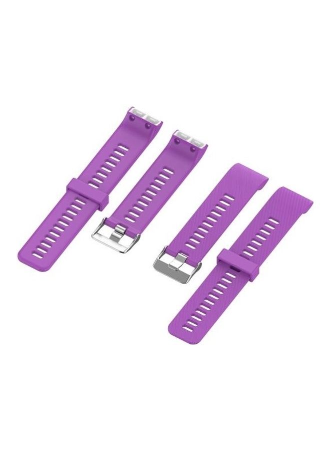 BGM Silicone Wrist Strap For Garmin ForeAthlete 35J / Forerunner 35J Purple - Image 3