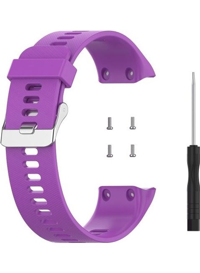 BGM Silicone Wrist Strap For Garmin ForeAthlete 35J / Forerunner 35J Purple - Image 4