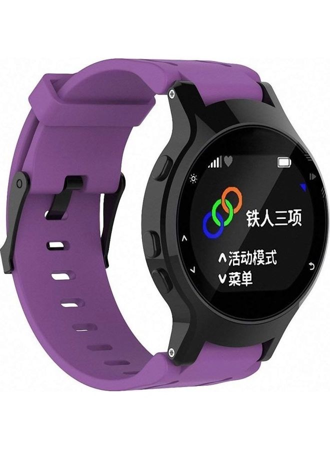 BGM Silicone Sport Wrist Strap For Garmin Forerunner Purple - Image 1