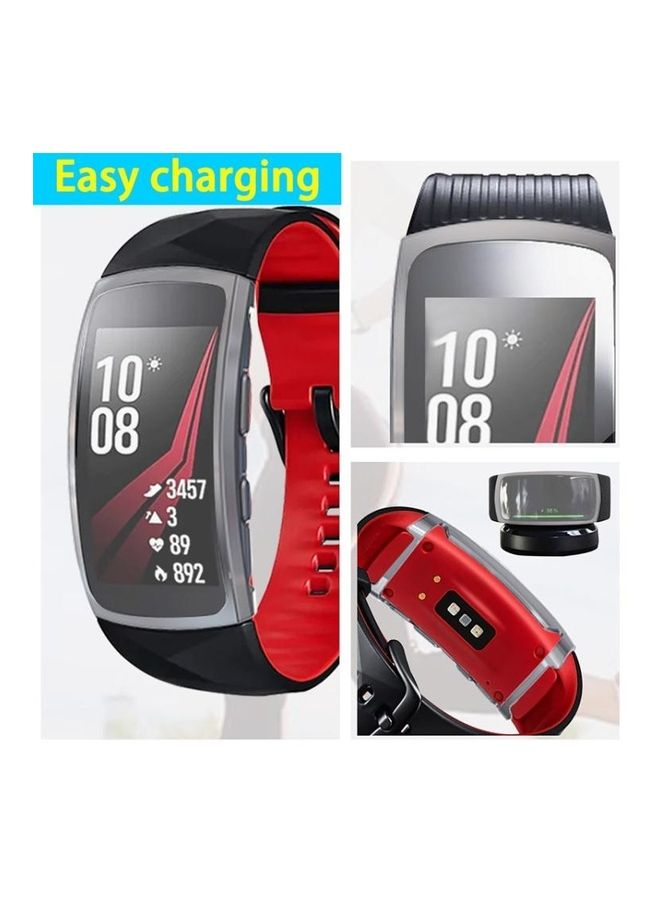 For Samsung Gear Fit 2 Pro Full Coverage Plating TPU Watch Case Silver