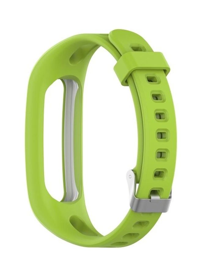 BGM - Universal Silicone Replacement Wrist Strap Watchband For Huawei Honor Band 4 Running Version/Band 3e Green - Image 1