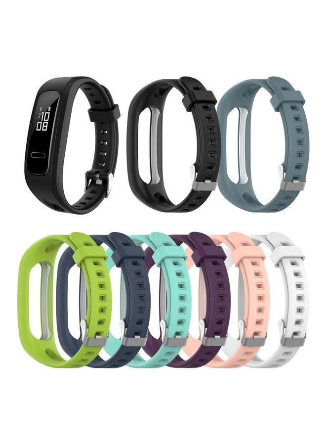 BGM - Universal Silicone Replacement Wrist Strap Watchband For Huawei Honor Band 4 Running Version/Band 3e Green - Image 1