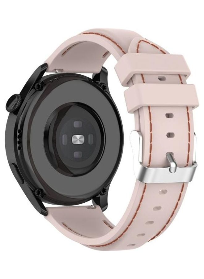 BGM Silicone Replacement Strap Watchband For Huawei Watch 3 / 3 Pro 22mm Pink - Image 5