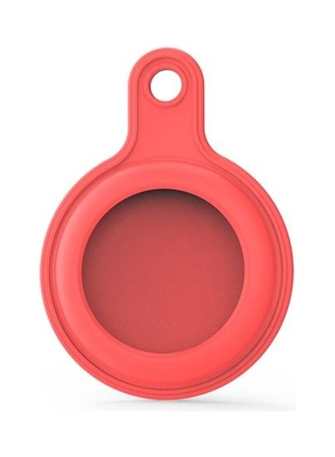 بي جي إم غطاء حماية من الجلد مع حلقة سلسلة مفاتيح قابلة للتبديل لجهاز آير تاج أحمر - Image 2