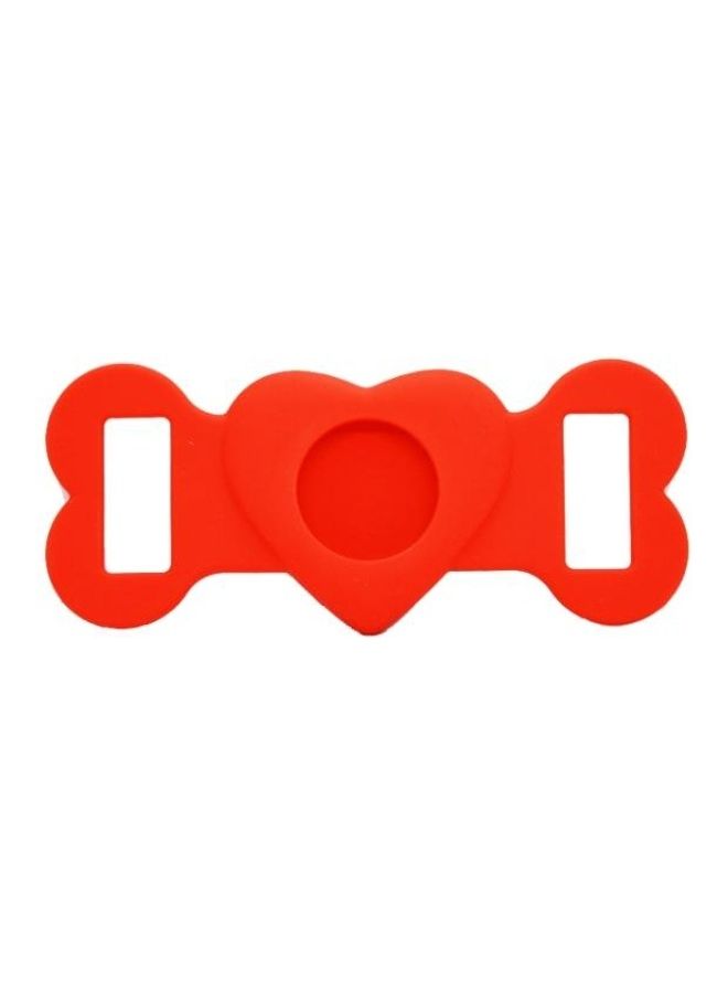 BGM 2-Piece Tracking Anti-Lost Device Silicone Protective Cover for AirTag Red - Image 1