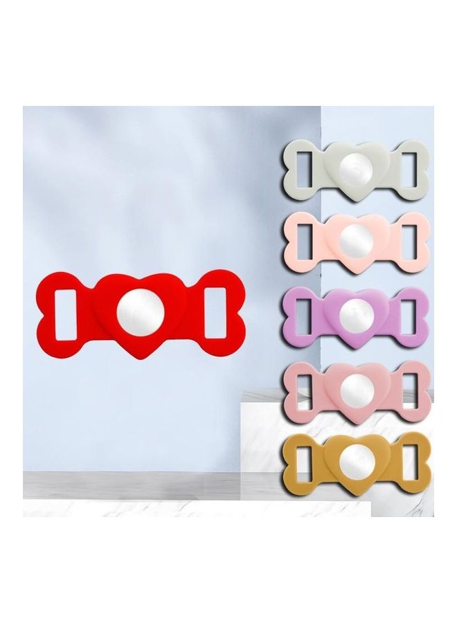 BGM 2-Piece Tracking Anti-Lost Device Silicone Protective Cover for AirTag Red - Image 2