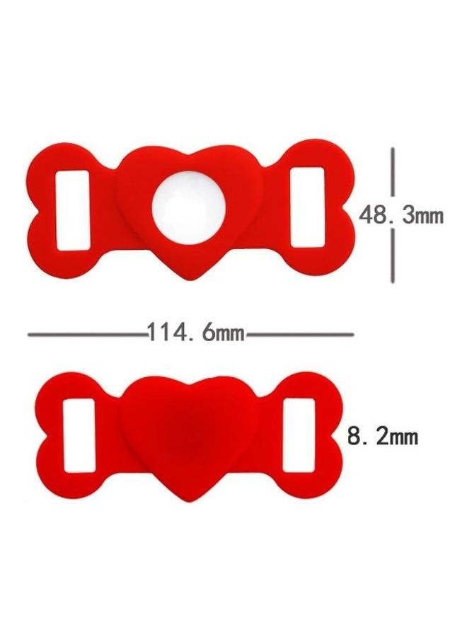 BGM 2-Piece Tracking Anti-Lost Device Silicone Protective Cover for AirTag Red - Image 3