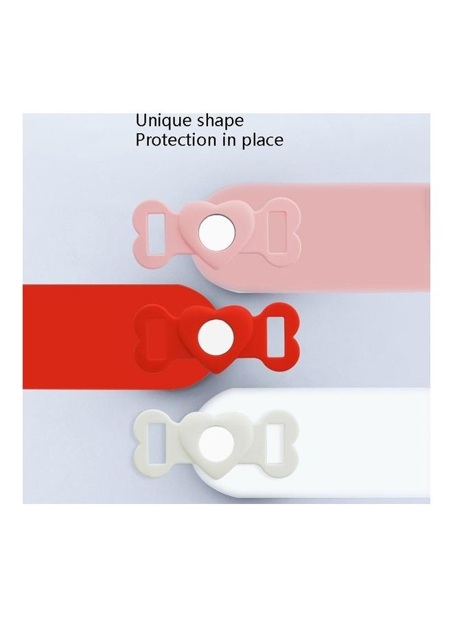 BGM 2-Piece Tracking Anti-Lost Device Silicone Protective Cover for AirTag Red - Image 5
