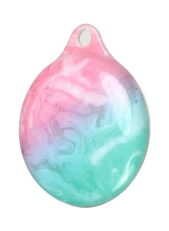 BGM - TPU Marble Pattern Shockproof Protective Cover Case with Keychain Hook Loop For Apple AirTag Multicolour - Image 1