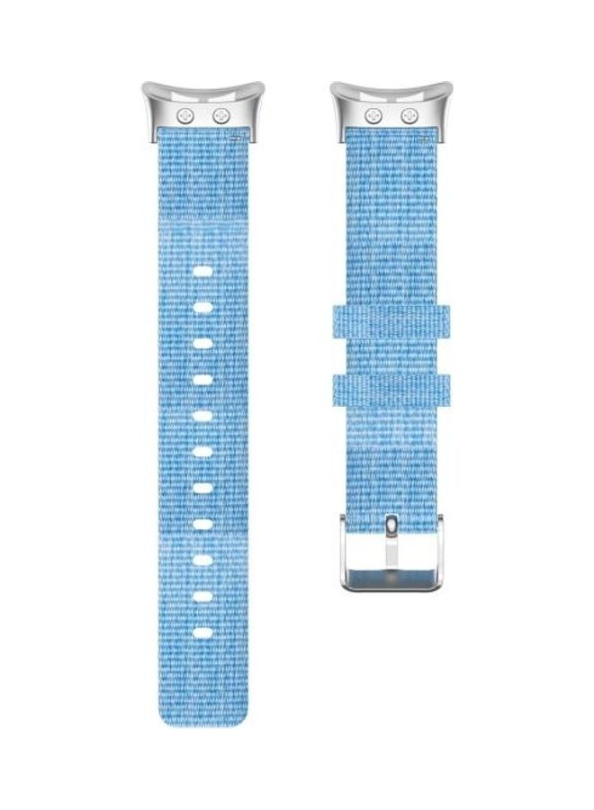 BGM For Garmin Forerunner 45  45S  Swim 2 Universal Canvas Replacement Wrist Strap Watchband Sky Blue - Image 2