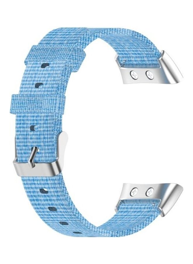 BGM For Garmin Forerunner 45  45S  Swim 2 Universal Canvas Replacement Wrist Strap Watchband Sky Blue - Image 3
