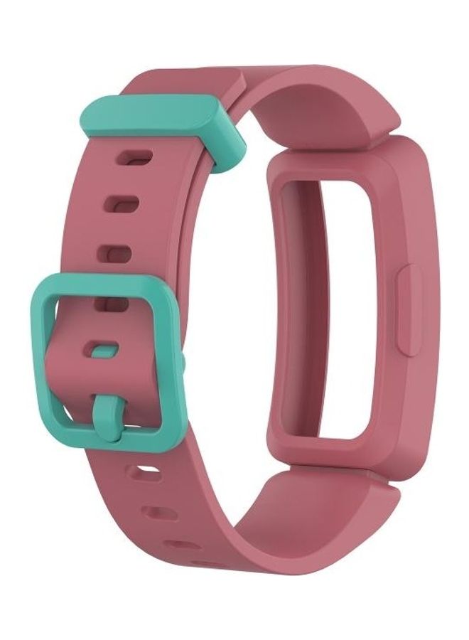 BGM Silicon Wrist Strap Watchband For Fitbit Inspire Watermelon Red/Green - Image 1