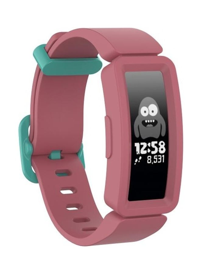 BGM Silicon Wrist Strap Watchband For Fitbit Inspire Watermelon Red/Green - Image 2