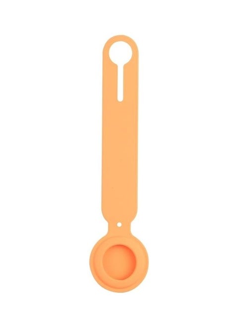 Shockproof Anti-Scratch Silicone Protective Case Cover with Hang Loop For Apple AirTag Orange