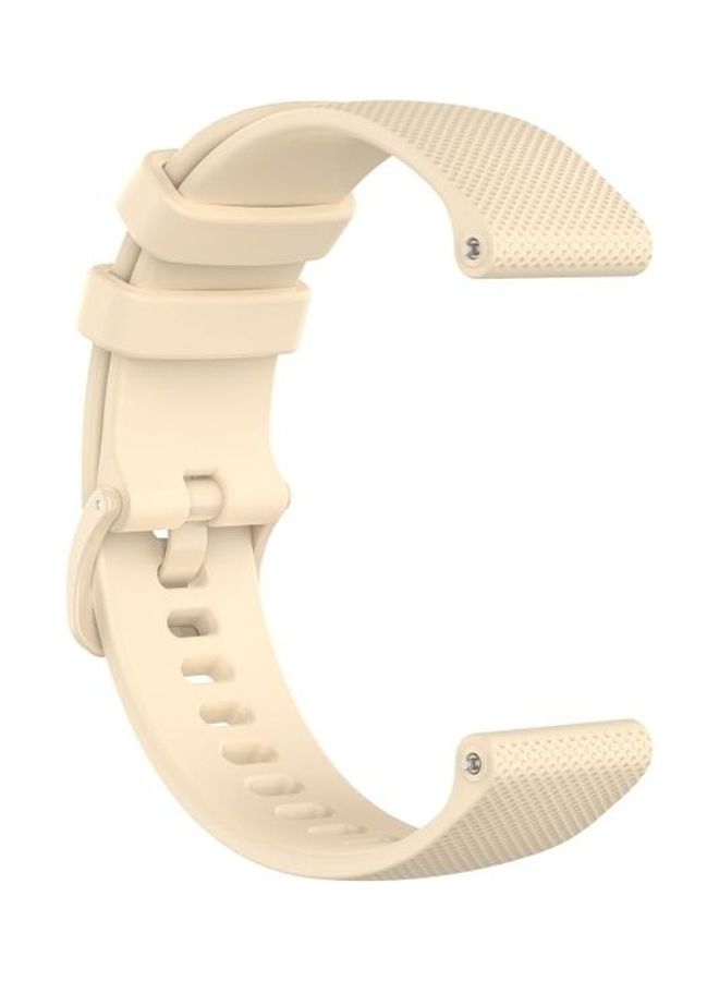BGM Quick Release Grid Texture Replacement Band With Utility Knife For Garmin Forerunner 745 Beige - Image 5
