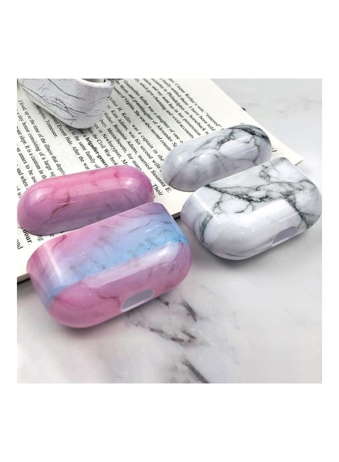 BGM - Marble Water Sticker Wireless Earphone Protective Case For AirPods Pro 3 White - Image 1