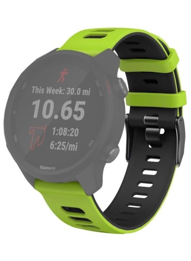 بي جي إم سوار بديل من السيليكون لساعة هواوي GT2E مقاس 46 مم أخضر/أسود - Image 2