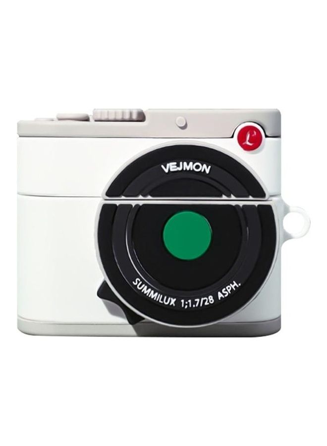BGM - Polaroid Camera Style Bluetooth Headphone Protective Case For Apple AirPods Pro White - Image 1