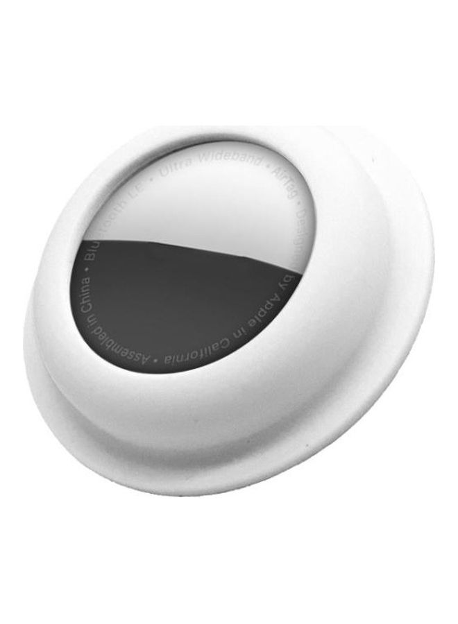 BGM - Adsorption Type Anti-Scratch Silicone Shockproof Protective Cover Case for Apple AirTag White - Image 1
