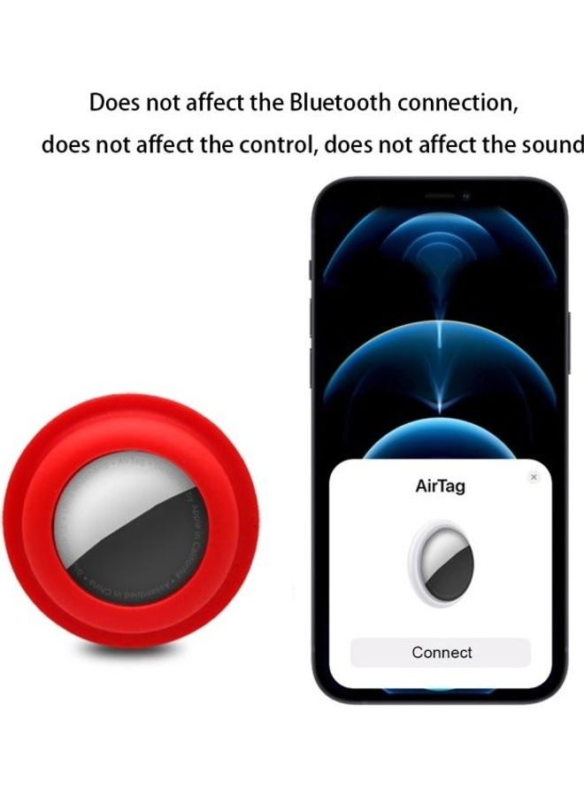 BGM - Adsorption Type Anti-Scratch Silicone Shockproof Protective Cover Case for Apple AirTag White - Image 1