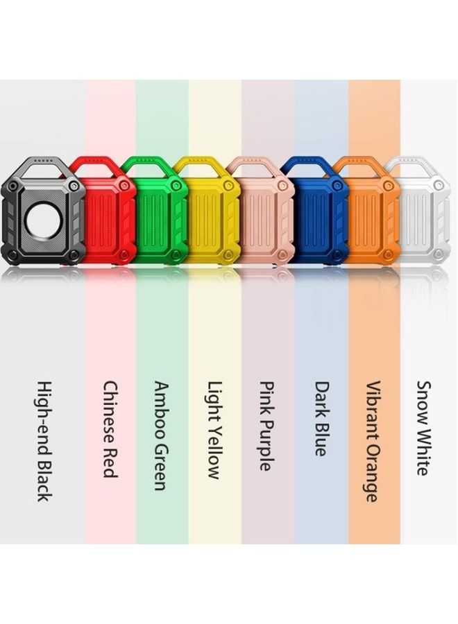 BGM - Armor Anti-Scratch Shockproof TPU Protective Cover Case with Keychain Hook Loop for Apple AirTag White - Image 1
