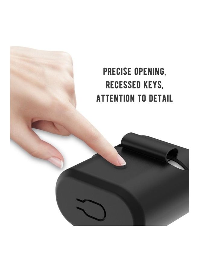 بي جي إم علبة حماية واقية من السيليكون لشحن سماعات هواوي هونر فلاي بودز وفري بادز 2 أسود - Image 3