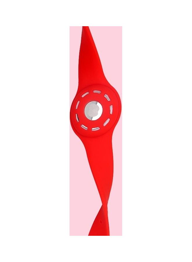 BGM - Pet Collar Anti-Scratch Shockproof Silicone Protective Cover Case for Apple AirTag Red - Image 1