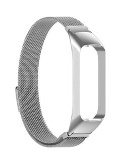 For Samsung Galaxy Fit 2 SM-R220 Milanese Replacement Strap Watchband Silver