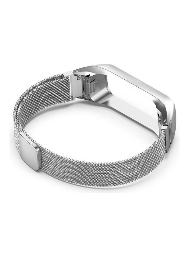 BGM - For Samsung Galaxy Fit 2 SM-R220 Milanese Replacement Strap Watchband Silver - Image 1