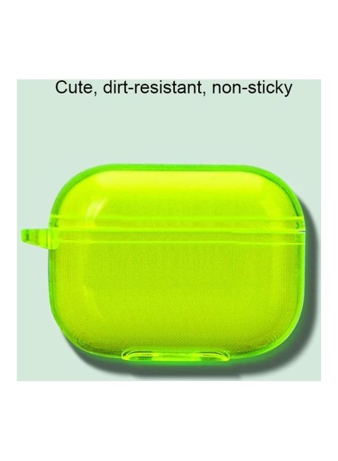 BGM Simple Fluorescent Solid Color Apple Earphone Cover For AirPods1/2 Clear - Image 2