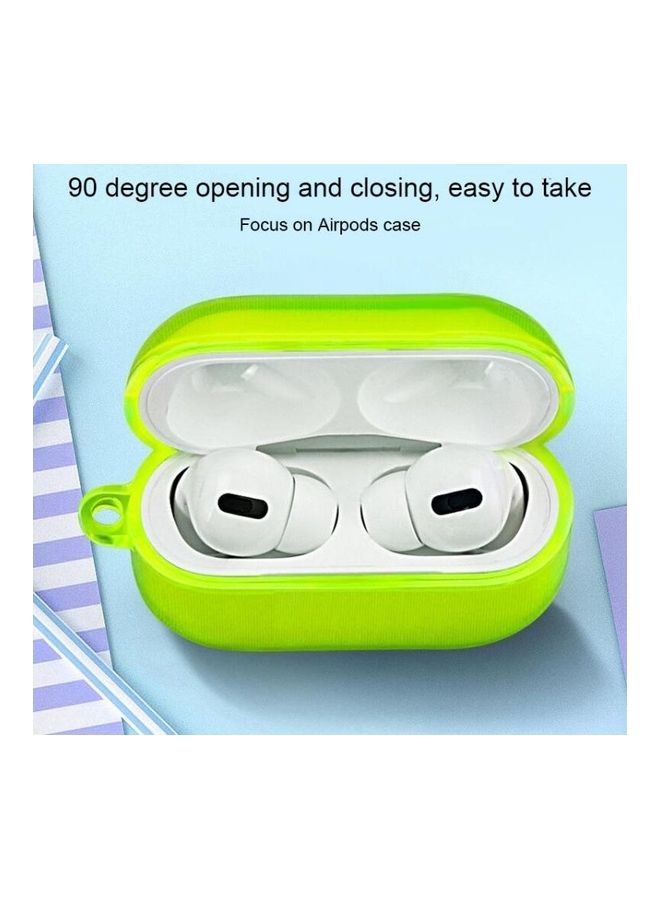 BGM Simple Fluorescent Solid Color Apple Earphone Cover For AirPods1/2 Clear - Image 3