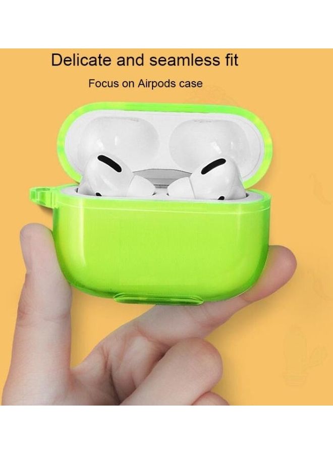 BGM Simple Fluorescent Solid Color Apple Earphone Cover For AirPods1/2 Clear - Image 5