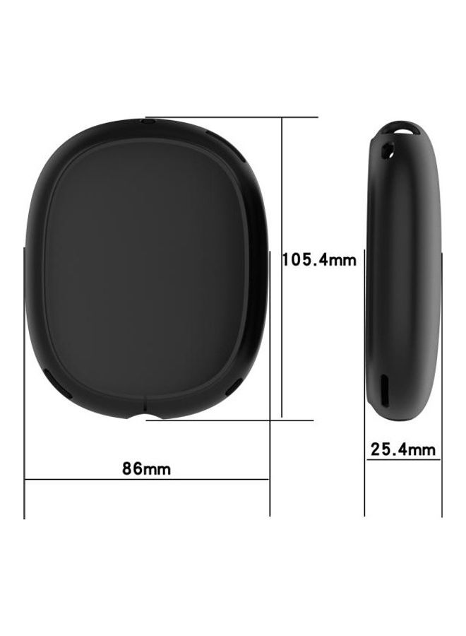 BGM - A Pair Full Coverage Anti-scratch Silicone Headphone Protective Case for AirPods Max Clear - Image 1