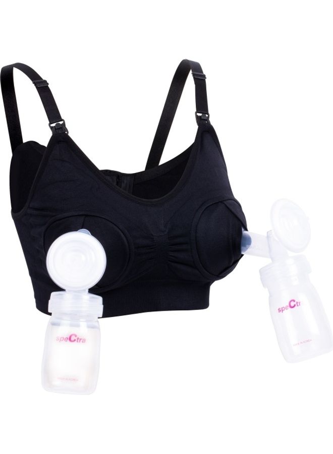 HUGS'N KISSES - Pumping / Nursing Bra, Small - Beige - Image 1