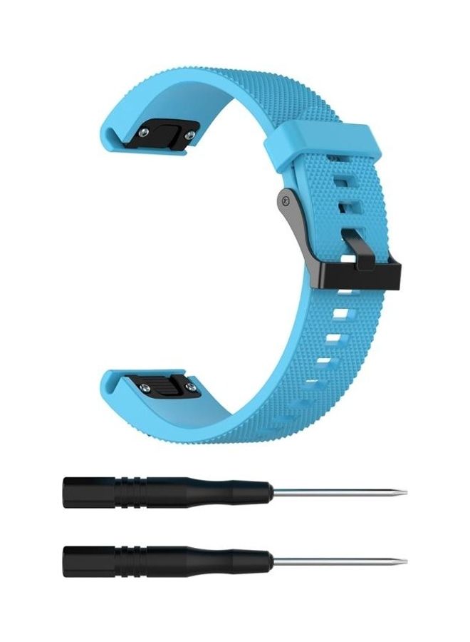 BGM For Garmin Fenix 5S Replacement Wrist Strap Watchband Blue