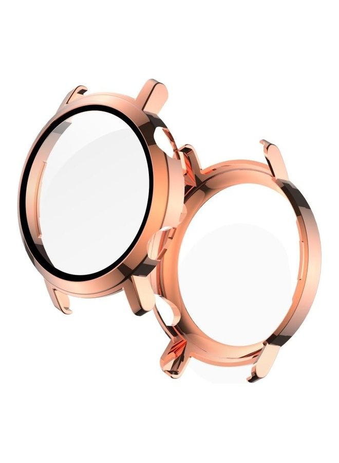 BGM 2 In 1  Tempered Glass Screen Protector For Huawei Watch GT2 42mm Rose Gold - Image 1
