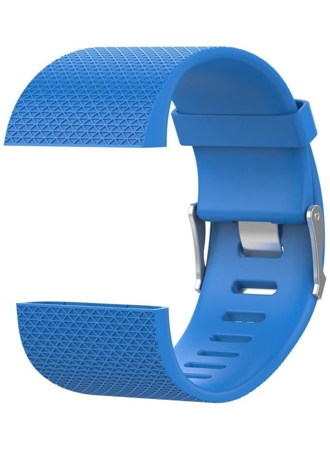 BGM Rhombus Texture Adjustable Sport Wrist Strap For Fitbit Surge Sky Blue - Image 3