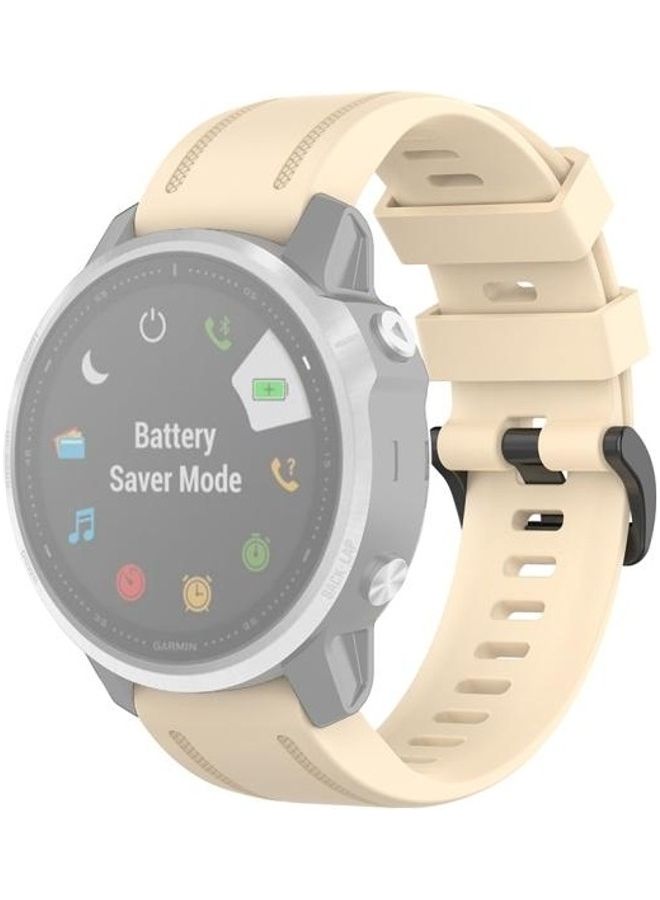 BGM Quick Release Replacement Band For Garmin Fenix 6S 20mm Beige - Image 1