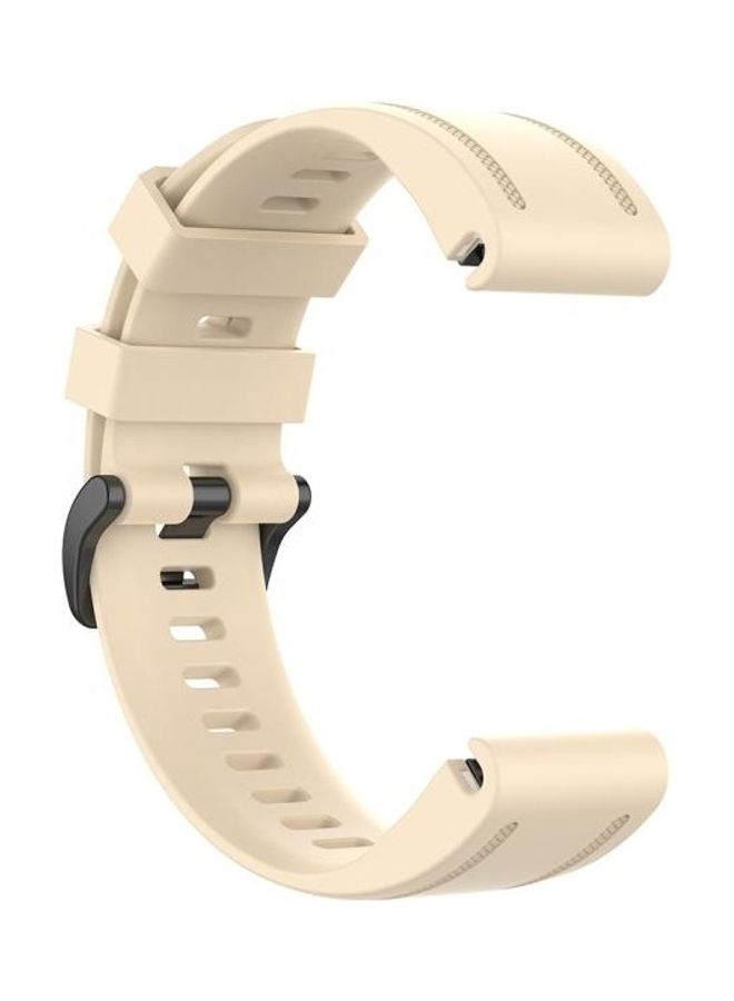 BGM Quick Release Replacement Band For Garmin Fenix 6S 20mm Beige - Image 4