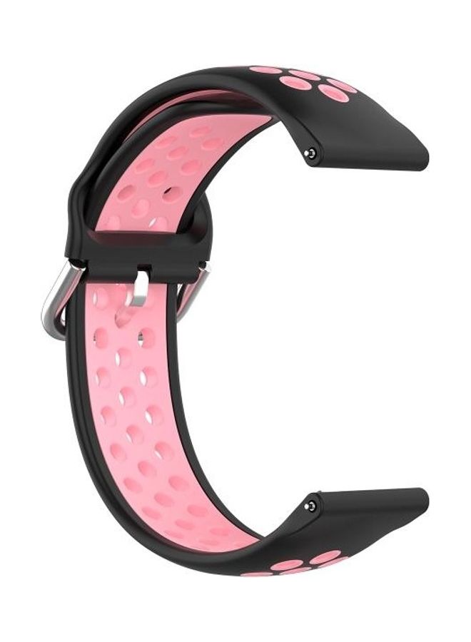 BGM Two-Colour Silicone Replacement Strap Watchband For Huawei Watch 3/3 Pro 22mm Black - Image 3