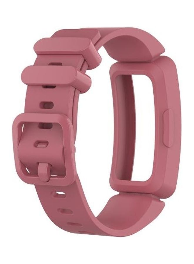 BGM Smart Watch Silicon Wrist Strap Watchband For Fitbit Inspire Watermelon Red - Image 1