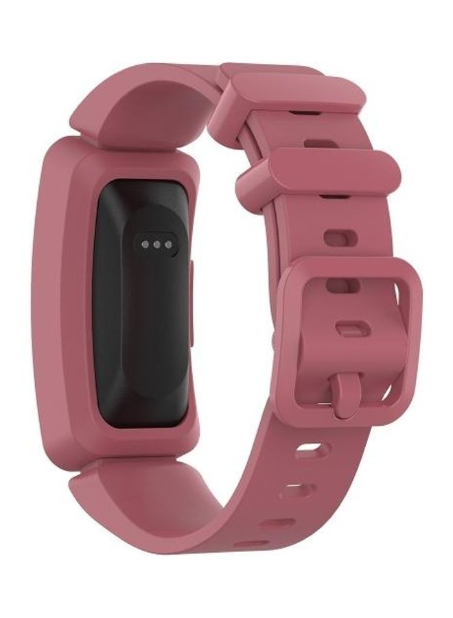 BGM Smart Watch Silicon Wrist Strap Watchband For Fitbit Inspire Watermelon Red - Image 3