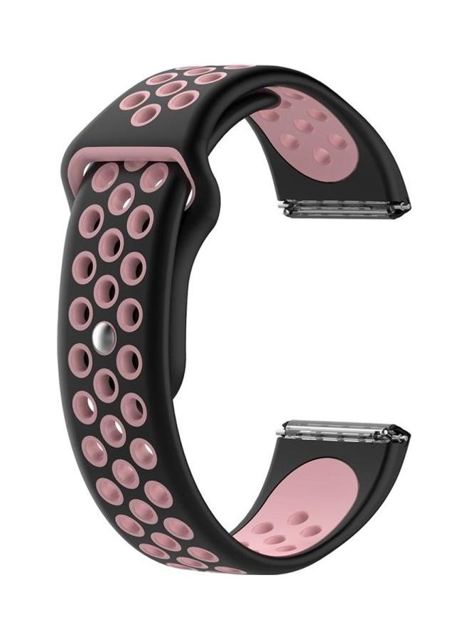 BGM Silicone Replacement Wrist Strap Watchband For Fitbit Versa Black - Image 1