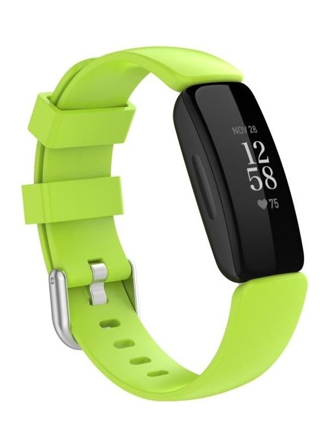 BGM Silicone Wrist Strap Replace Watchband For Fitbit Ace 3/Inspire 2 Lime Green - Image 2