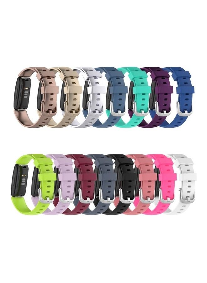 BGM Silicone Wrist Strap Replace Watchband For Fitbit Ace 3/Inspire 2 Lime Green - Image 4